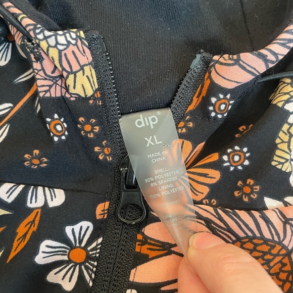 DIP Floral Black and Pink Women's Jacket - Picture 2 of 2